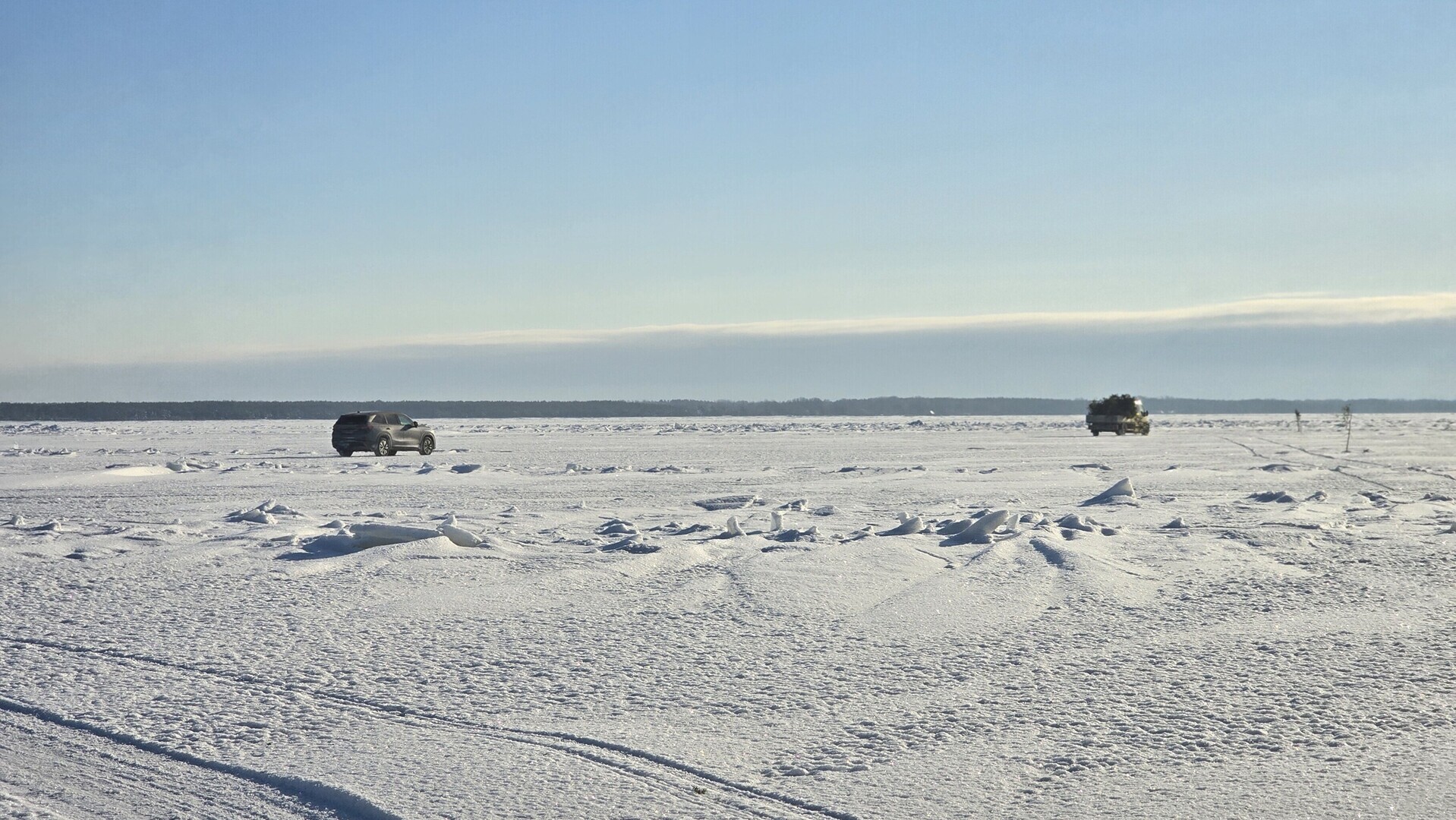 Estonia hap “rrugën e akullt” 20 km mbi detin e ngrirë për të lidhur dy ishuj