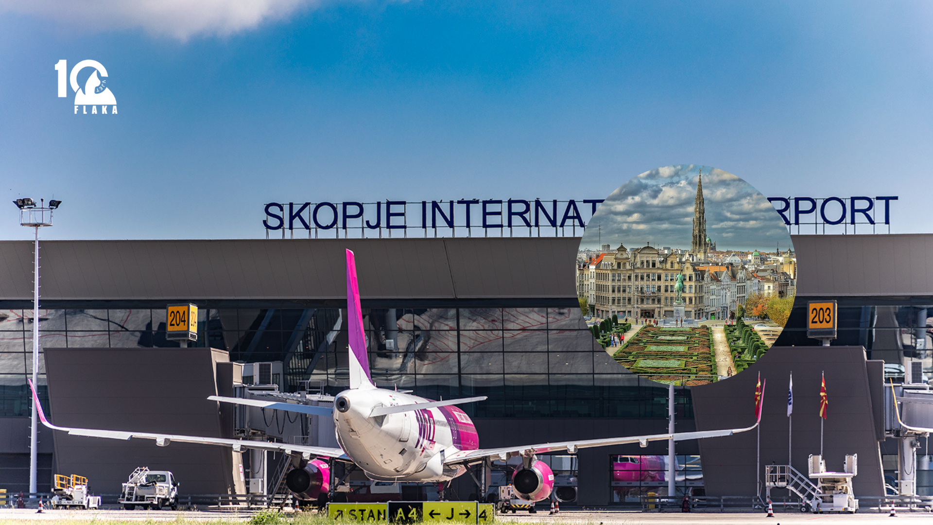 Fluturimi Shkup–Paris devijohet në Bruksel pas emergjencës shëndetësore në bord